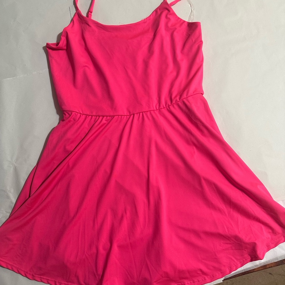 Vibrant Pink Sleeveless Dress
